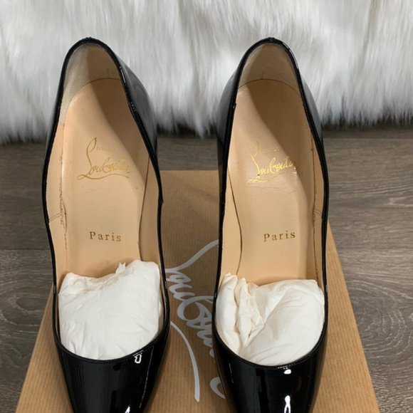 Christian Louboutin So Kate Pumps Stiletto Heels 120 Black Patent Leather 36 - Picture 11 of 16